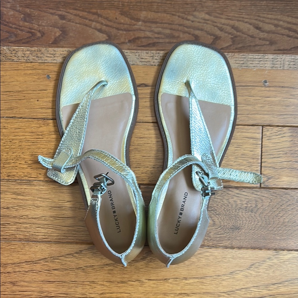 Gold sandals